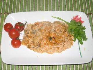 Arroz con champiñones