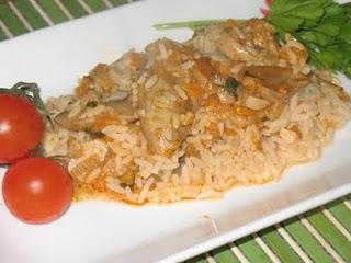 Arroz con champiñones