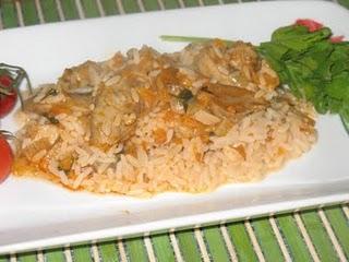 Arroz con champiñones