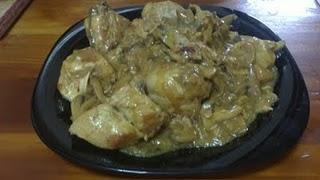 Pollo al limon con champiñones