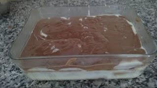 Tarta de crema  y galletas