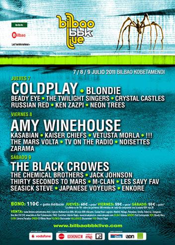 El Bilbao BBK Live 2011 cierra su cartel