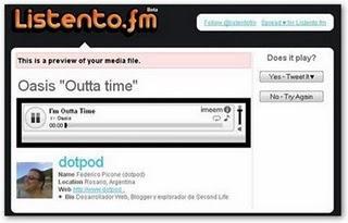 Compartir música en Twitter