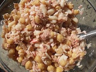 ENSALADA DE GARBANZOS Y ALUBIAS