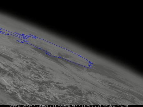 La erupción del volcán islandés Grímsvötn observada por satélites