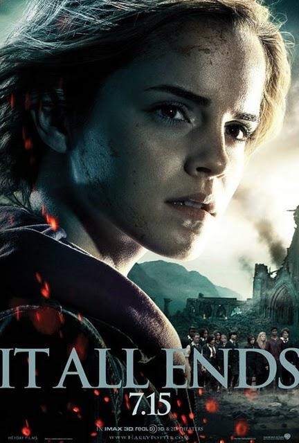 Póster individual de 'Harry Potter y las Reliquias de la Muerte: Parte 2' con Emma Watson y nuevo anuncio