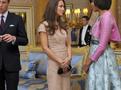 Catherine Middleton recibe Obama vestido barato