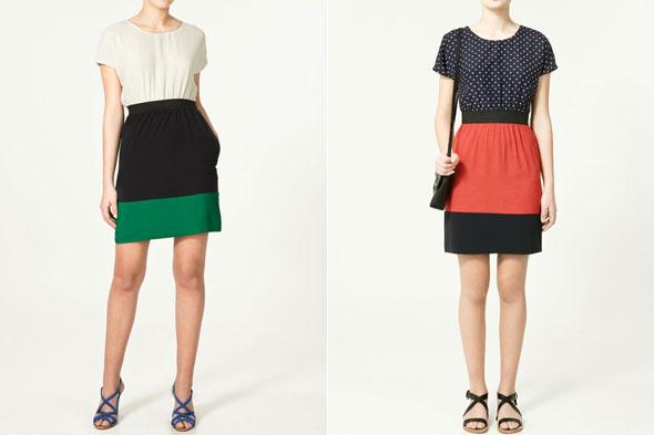 Pippa's two-tone dress is from her favourite high street store, Zara