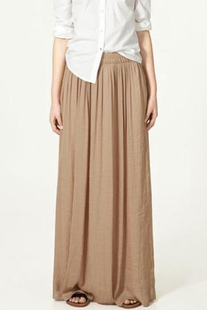 Zara Creased Long Skirt Profile Photo