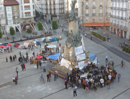 Taller de decrecimiento en #acampadaGasteiz