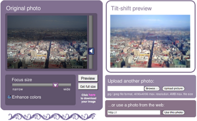 Con TiltShift Generator, vamos a poder obtener ...