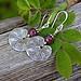 Crafts & Beauty ruby, vesuvianite, and sterling silver earrings