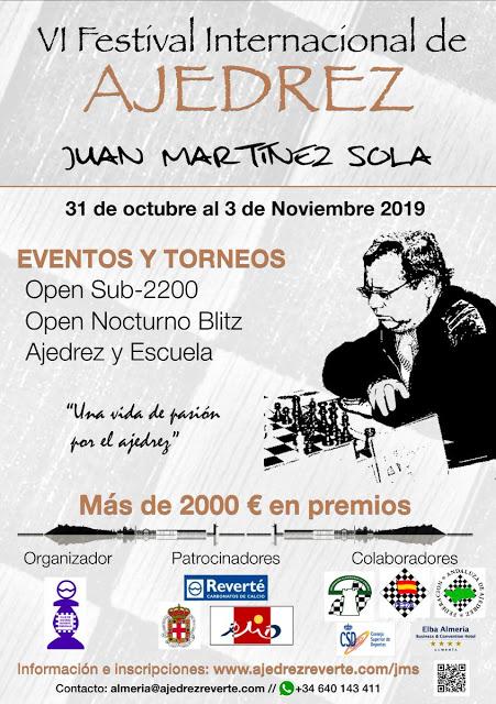 VI Festival Internacional de Ajedrez Juan Martinez Sola 2019