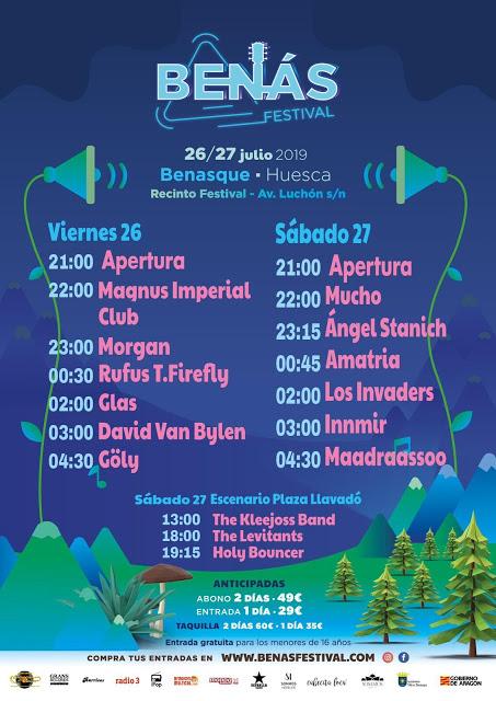 [Noticia] Cartel y horarios definitivos del Benás Festival 2019