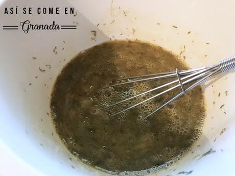 Blinis sin gluten con revuelto de salmón Blinis sin gluten con revuelto de salmón