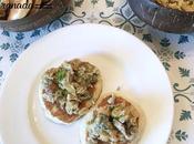 Blinis gluten revuelto salmón