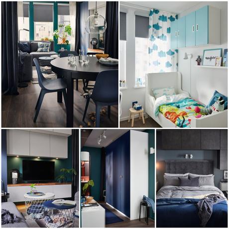 Un mismo piso decorado por IKEA en 5 paises diferentes
