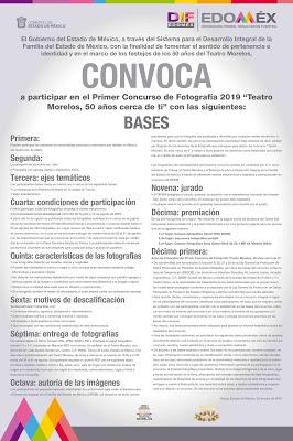 CONVOCA DIFEM A PARTICIPAR EN CONCURSO DE FOTOGRAFÍA CON MOTIVO DEL 50 ANIVERSARIO DEL TEATRO MORELOS