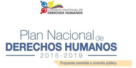 Resultado de imagen para Plan Nacional Derechos Humanos Venezuela