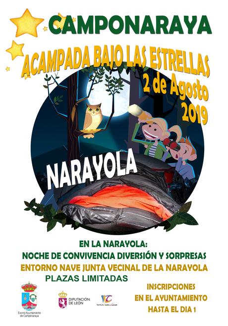 Una noche de “Acampada bajo las estrellas” en Narayola