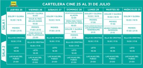 Esta es la Cartelera del Centro Arte Alameda del jueves 25 al miércoles 31 de Julio