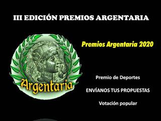 Premio ARGENTARIA 2020 de los Deportes. Envía tu propuesta