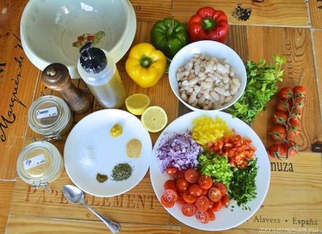 Ensalada de alubias blancas