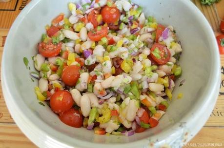 Ensalada de alubias blancas