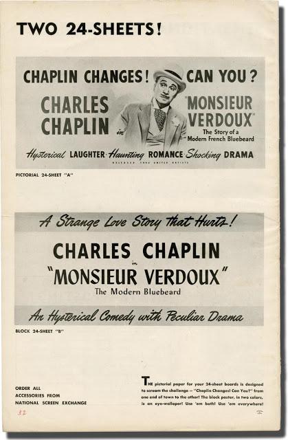 Monsieur Verdoux (material gráfico)