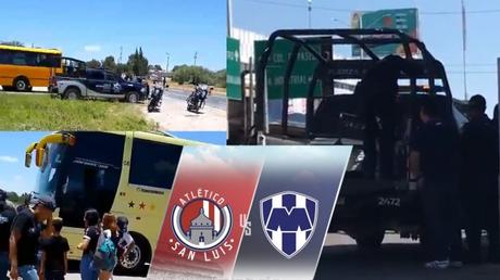 Aficionados rayados acusan a policía de SLP de robo y maltrato antes del partido