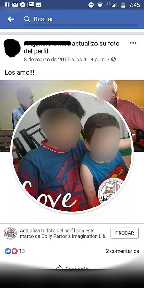 Ironía: los hijos de G.A en su foto de perfil.