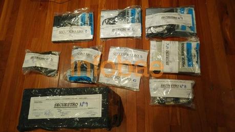 Los dispositivos encontrados en la casa de Russo.