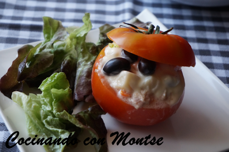 Tomates rellenos de ensaladilla Tomates rellenos de ensaladilla