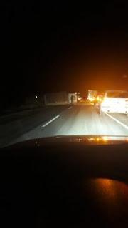 RUTA 151. OTRA VUELCO DE LOS CAMIONES DEL FRACKING