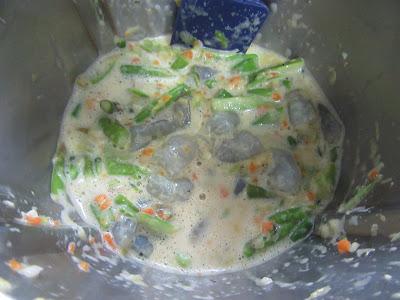 Flan de espárragos verdes Thermomix