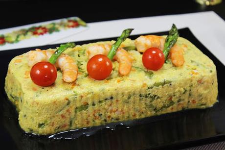 Flan de espárragos verdes Thermomix