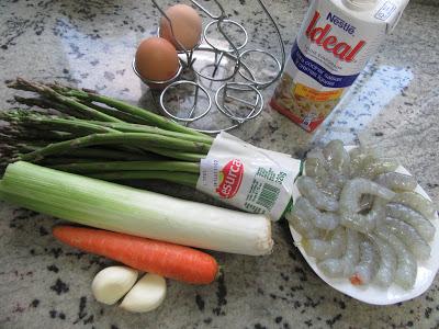 Flan de espárragos verdes Thermomix