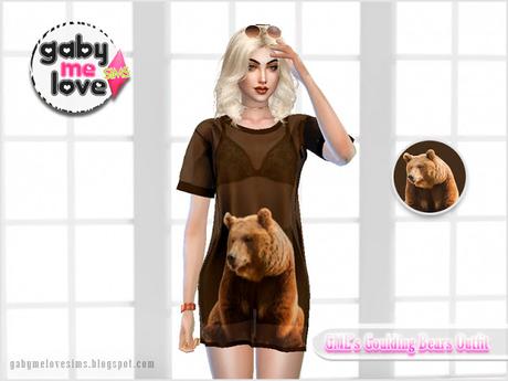 GML's Goulding Bears Outfit (Sims 4)