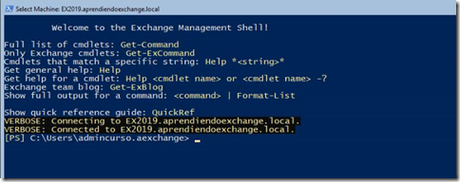 Shell de Exchange 2019 en Windows Server Core | Cómo instalar Exchange 2019