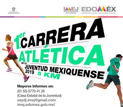 INVITA GEM A PARTICIPAR EN LA PRIMERA CARRERA ATLÉTICA DE LA JUVENTUD MEXIQUENSE