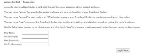 Cambiar contraseña del router