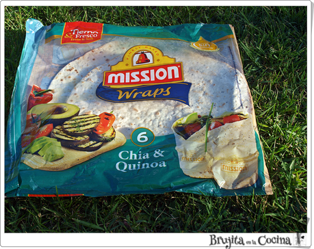 Wraps solomillo cajun con queso y piña Wraps solomillo cajun con queso y piña