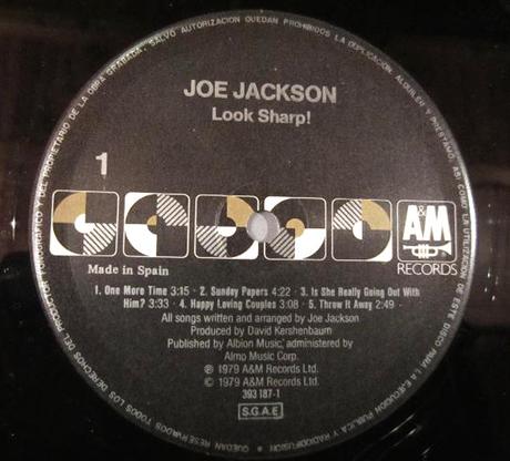 Joe Jackson -Look sharp Lp 1979