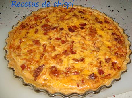 QUICHE LORRAINE DE BACÓN Y CHORIZO