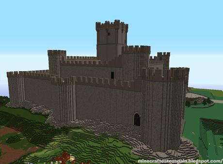 Réplica Minecraft del Castillo de la Atalaya, Villena, Alicante, España.