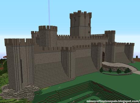 Réplica Minecraft del Castillo de la Atalaya, Villena, Alicante, España.