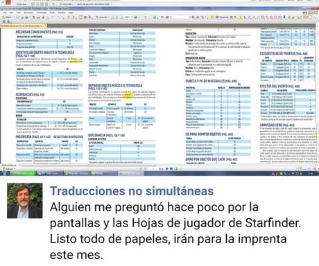 Jordi Zamarreño informa sobre el estado de Starfinder en español