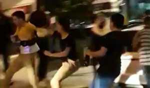 VIDEO | Feroz pelea callejera en pleno centro de Las Termas