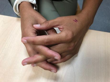 Una chuleta a mano