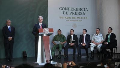 PARTICIPA GOBERNADOR MEXIQUENSE EN LA REUNIÓN DE SEGURIDAD Y CONFERENCIA DE PRENSA QUE ENCABEZÓ EL PRESIDENTE DE MÉXICO, ANDRÉS MANUEL LÓPEZ OBRADOR